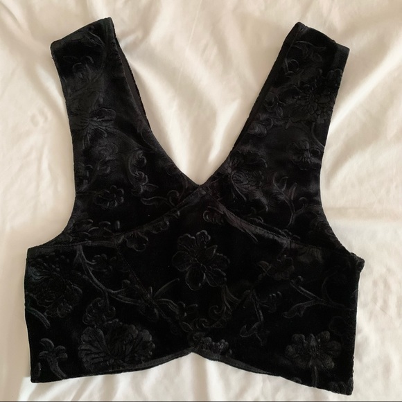 Urban Outfitters Tops - UO Velvet Crop Top